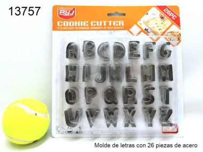 Imagen de MOLDE LETRAS 26 PIEZAS DE ACERO 9.24